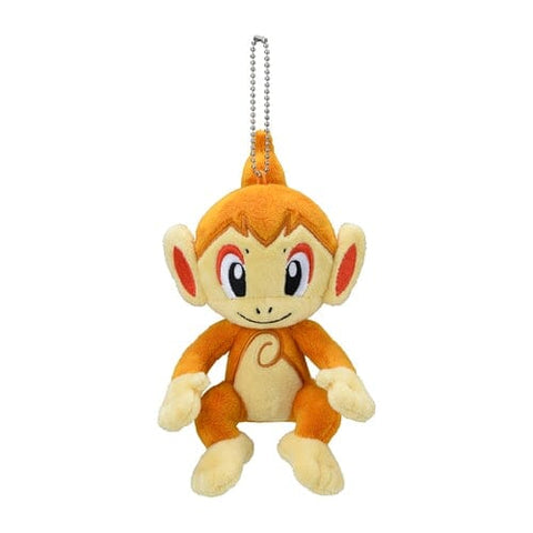 Chimchar Mascot Plush Keychain - Authentic Japanese Pokémon Center Keychain 