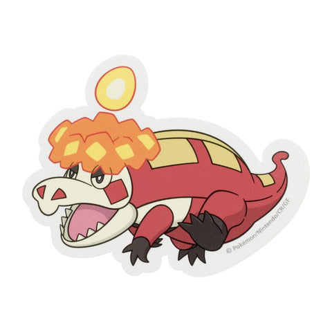 Crocalor Pokémon Sticker - Authentic Japanese Pokémon Center Sticker 