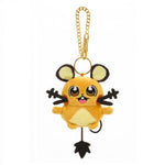 Dedenne (by Bkub Okawa) Mascot Plush Keychain - Authentic Japanese Pokémon Center Keychain 