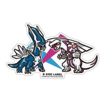 Dialga & Palkia B-SIDE LABEL Pokémon Sticker - Authentic Japanese B-SIDE LABEL Sticker 