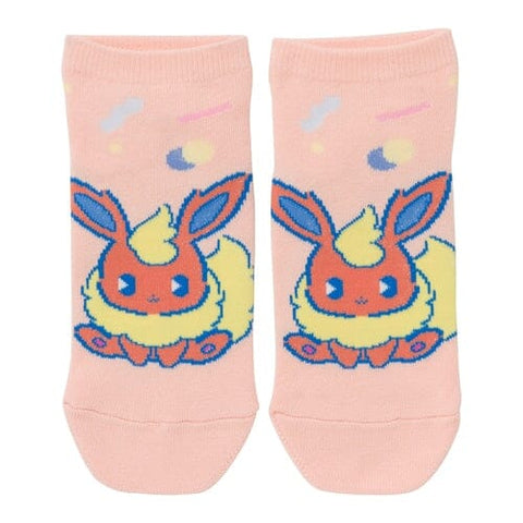 Flareon Socks Mix Au Lait Eeveelutions Pokémon BS - Authentic Japanese Pokémon Center Socks 