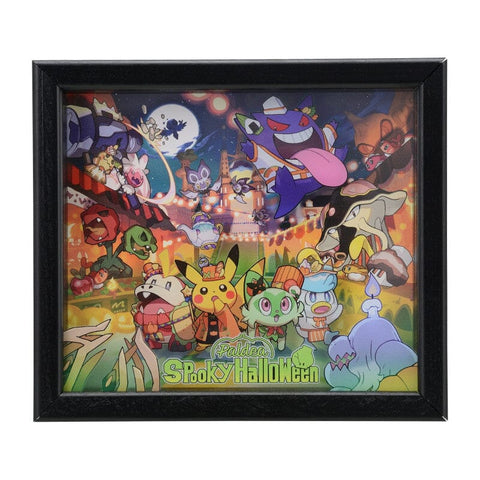 Framed Acrylic Art Pokémon Paldea Spooky Halloween - Authentic Japanese Pokémon Center Office product 