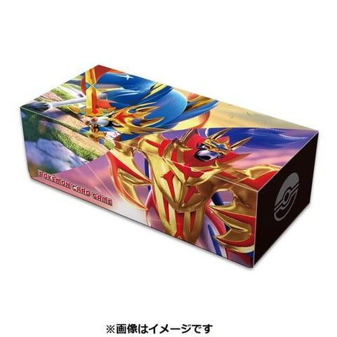 Japanese Pokémon cards | Card Game Long card storage box Zacian Zamazenta - Authentic Japanese Pokémon Center TCG 