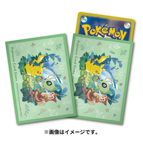 Japanese Pokémon cards | Card Sleeves Gift of the Forest - Authentic Japanese Pokémon Center TCG 