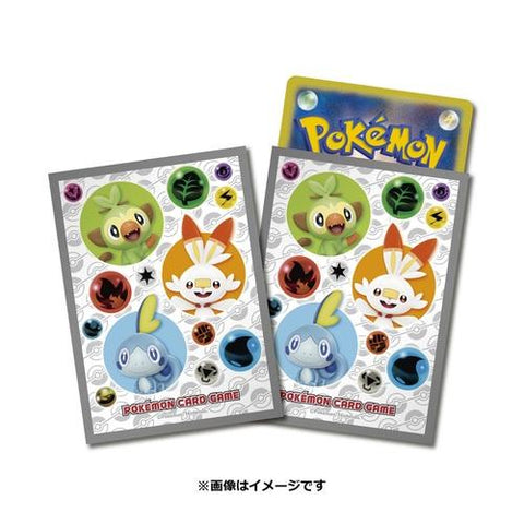 Japanese Pokémon cards | Card Sleeves Grookey Scorbunny Sobble - Authentic Japanese Pokémon Center TCG 