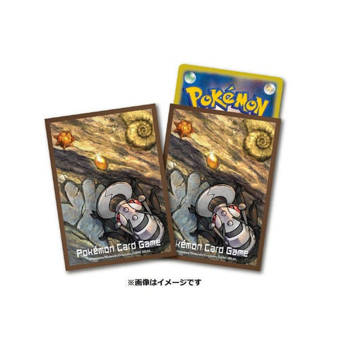 Japanese Pokémon cards | Card Sleeves Old Amber - Authentic Japanese Pokémon Center TCG 