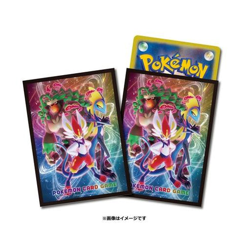 Japanese Pokémon cards | Card Sleeves Vmax Rising Rillaboom Cinderace Inteleon - Authentic Japanese Pokémon Center TCG 