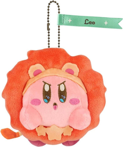Kirby zodiac sign Leo Mascot Plush Keychain Kirby Horoscope Collection - Authentic Japanese San-ei Boeki Keychain 