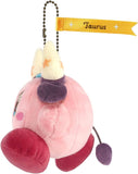 Kirby zodiac sign Taurus Mascot Plush Keychain Kirby Horoscope Collection - Authentic Japanese San-ei Boeki Keychain 