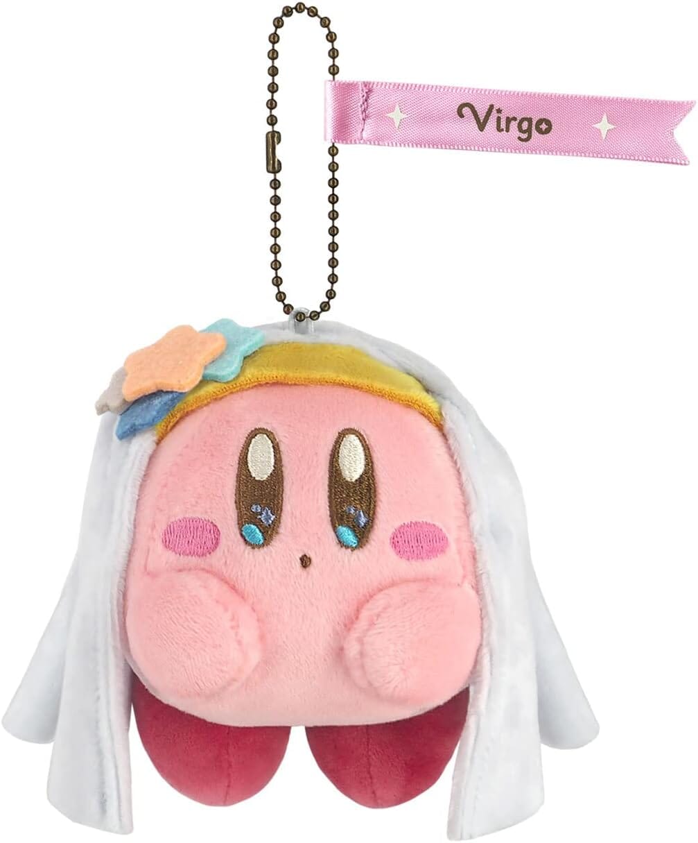 Kirby zodiac sign Virgo Mascot Plush Keychain Kirby Horoscope