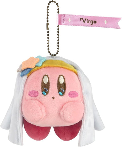 Kirby zodiac sign Virgo Mascot Plush Keychain Kirby Horoscope Collection - Authentic Japanese San-ei Boeki Keychain 
