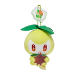 Mascot Plush Keychain SHINKA NO ISHI Petilil & Sun Stone - Lilligant - Authentic Japanese Pokémon Center Keychain 