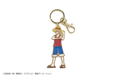 Monkey D. Luffy (East Blue Ver.) Stained Glass Style Keychain - ONE PIECE - Authentic Japanese TAPIOCA Keychain 