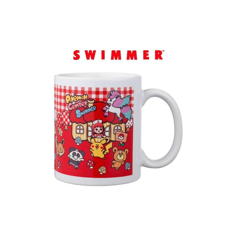 Mug Pokémon Henteko Cute X Swimmer - Authentic Japanese Pokémon Center Household product 