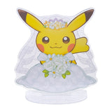 Pikachu Bride (Female) Welcome Panel Pokemon Garden Wedding - Authentic Japanese Pokémon Center Figure 