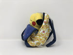 Pikachu cute sleeping face & backpack-shaped pouch Mascot Plush Keychain (From the New Year Pika-Pika Bag 2018) - Authentic Japanese Pokémon Center Keychain 