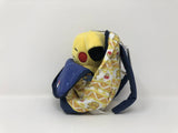 Pikachu cute sleeping face & backpack-shaped pouch Mascot Plush Keychain (From the New Year Pika-Pika Bag 2018) - Authentic Japanese Pokémon Center Keychain 