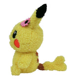 Pikachu female Plush Mokomoko - Authentic Japanese Pokémon Center Plush 