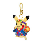 Pikachu (Female) Ryubu Mascot Plush Keychain Pokémon Center Okinawa - Authentic Japanese Pokémon Center Keychain 