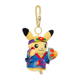 Pikachu (Female) Ryubu Mascot Plush Keychain Pokémon Center Okinawa - Authentic Japanese Pokémon Center Keychain 