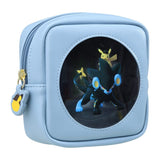 Pikachu & Luxray Window Pouch Detective Pikachu Returns - Authentic Japanese Pokémon Center Pouch Bag 