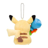 Pikachu Mascot Plush Keychain Mega Tokyo Renewal - Authentic Japanese Pokémon Center Keychain 