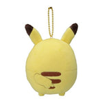Pikachu Mascot Plush Keychain Mugyutto - Authentic Japanese Pokémon Center Keychain 