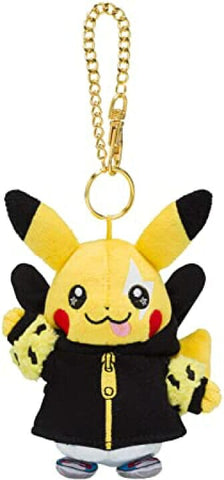 Pikachu Mascot Plush Keychain Pokémon Band Festival - Authentic Japanese Pokémon Center Plush 