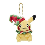 Pikachu Mascot Plush Keychain Pokémon Christmas Toy Factory - Authentic Japanese Pokémon Center Keychain 