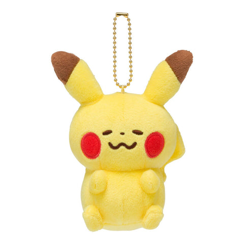 Pikachu Mascot Plush Keychain Pokémon Yurutto - Authentic Japanese Pokémon Center Keychain 
