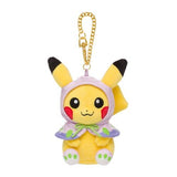 Pikachu Mascot Plush Keychain Psyduck's Cloud Nine - Authentic Japanese Pokémon Center Keychain 