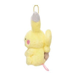 Pikachu Mascot Plush Keychain Repoto Kaitene! - Authentic Japanese Pokémon Center Keychain 