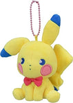 Pikachu Mascot Plush Keychain Saiko Soda Refresh - Authentic Japanese Pokémon Center Keychain 