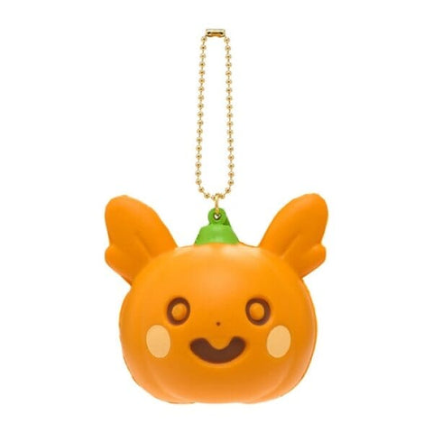 Pikachu Mascot Squishy Keychain Pokémon Pumpkin Banquet Halloween - Authentic Japanese Pokémon Center Keychain 