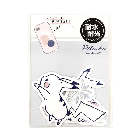 Pikachu number025 Mini Decoration Collage Sticker ＦＬＯＷＥＲ - Authentic Japanese Pokémon Center Sticker 
