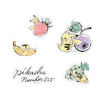 Pikachu number025 Mini Decoration Collage Sticker ＦＲＵＩＴＳ - Authentic Japanese Pokémon Center Sticker 