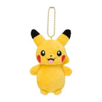 Pikachu PikaPika Mascot Plush Keychain - Authentic Japanese Pokémon Center Keychain 