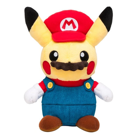 Plush Mario Pikachu - Authentic Japanese Pokémon Center Plush 