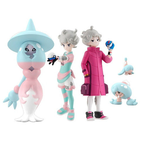 Pokémon Scale World Galar Region Bede, Hatenna, Hattrem & Hatterene Five-Pack - Authentic Japanese Pokémon Center Figure 
