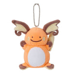 Raichu Mascot Plush Keychain Transform! Ditto - Authentic Japanese Pokémon Center Keychain 