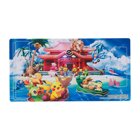 Rubber Playmat Pokémon Center Okinawa Pokémon Card Game - Authentic Japanese Pokémon Center TCG 