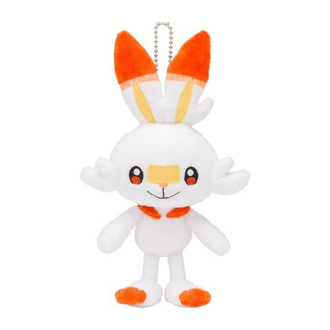 Scorbunny Mascot Plush Keychain - Authentic Japanese Pokémon Center Keychain 