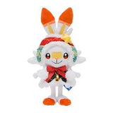 Scorbunny Plush Christmas 2020 - Authentic Japanese Pokémon Center Plush 