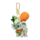 Sprigatito Mascot Plush Paldea Spooky Halloween - Authentic Japanese Pokémon Center Mascot Plush Keychain 