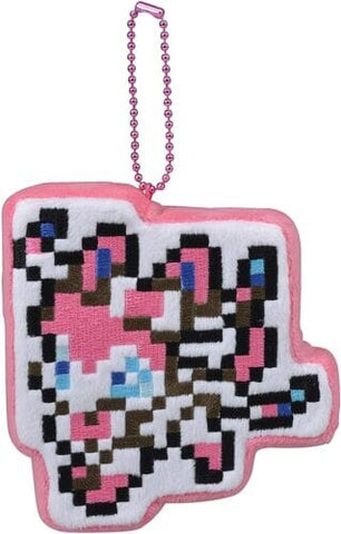 Sylveon Mascot Plush Keychain Eevee Dot Collection - Authentic Japanese Pokémon Center Plush 