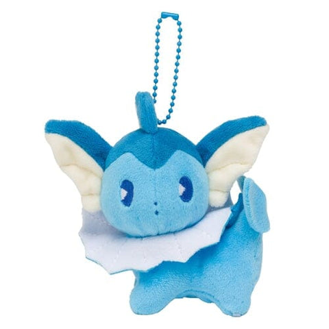 Vaporeon Plush Mascot Keychain Mix Au Lait - Authentic Japanese Pokémon Center Keychain 