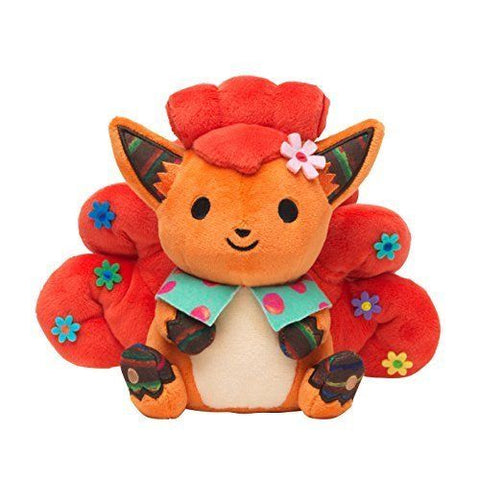 Vulpix Plush Chiku-Chiku Sewing - Authentic Japanese Pokémon Center Plush 